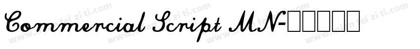 Commercial Script MN字体转换